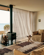 Quoin Brown Washable Wool Fine Cut Pile Rug