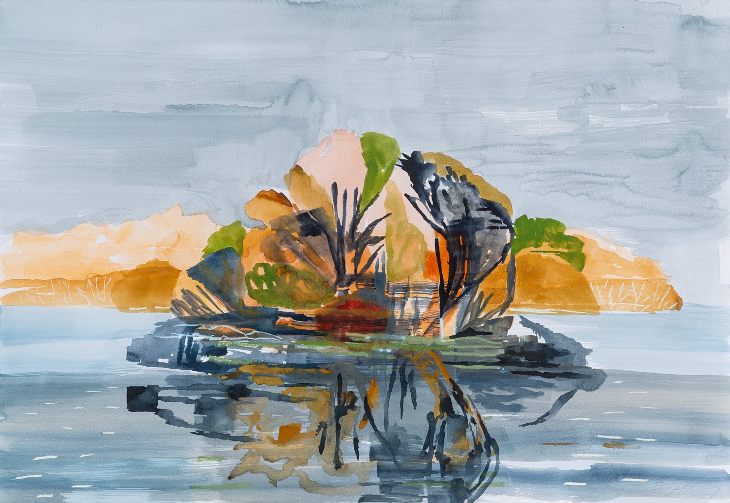 The Island, August Full Moon - Limited Edition Print