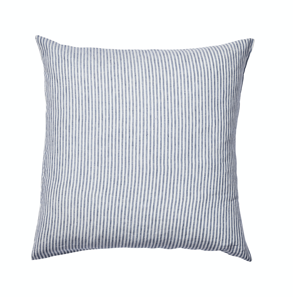 Marine Stripes – Linen Euro Pillowcase Set