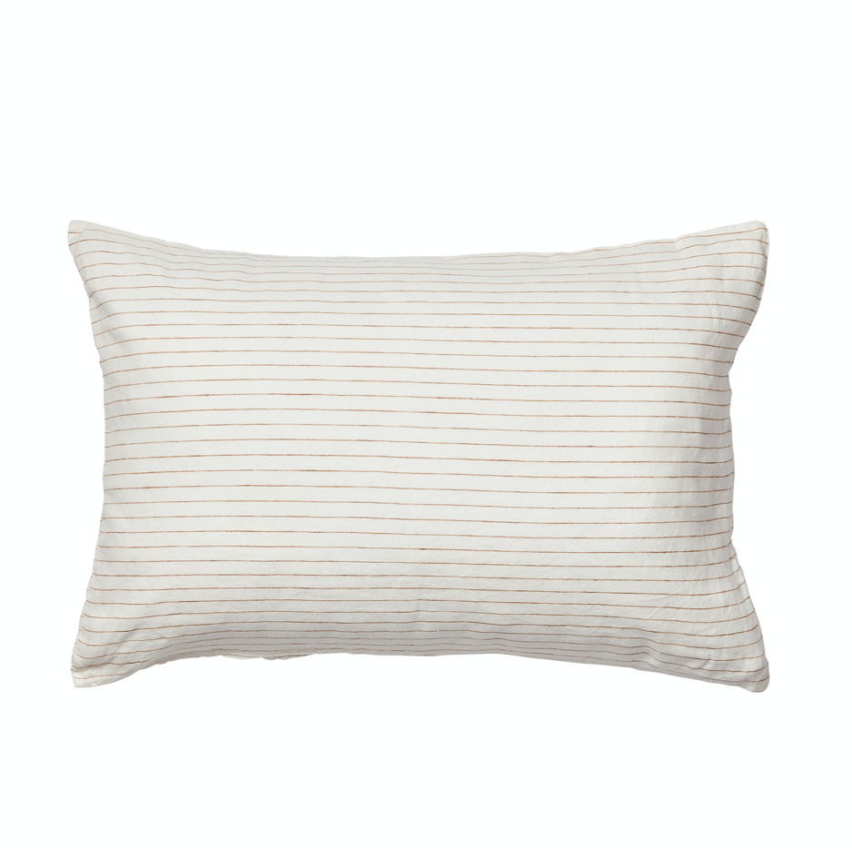 Ginger Pinstripe – Linen Pillowcase Set