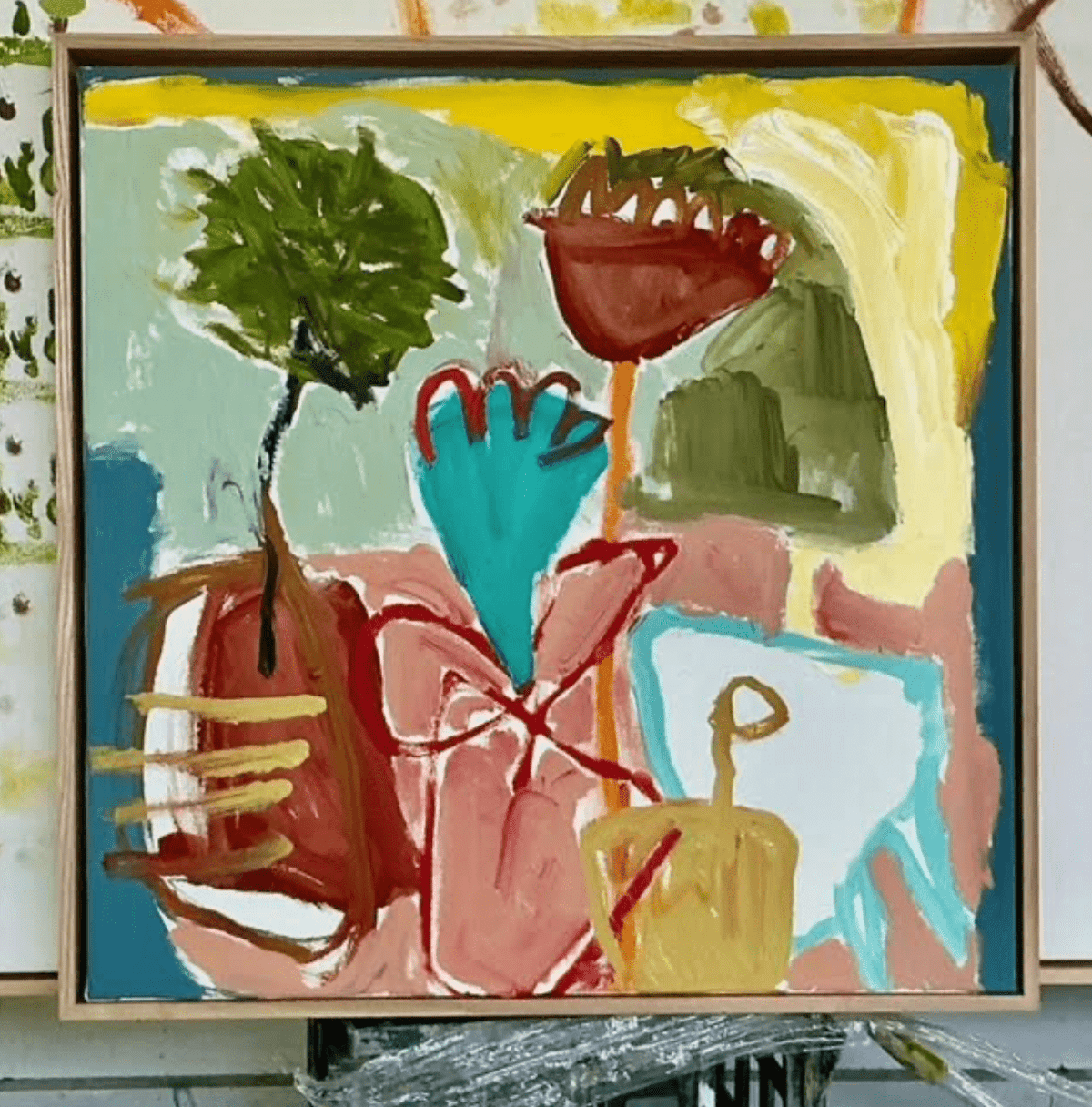 Still Life With Beach View - Original Art