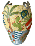 Irma Goes To Lorne Vase - Sister Pot Series-Sculptures & Statues-Margie Delahunty Spencer-Greenhouse Interiors Pty Ltd