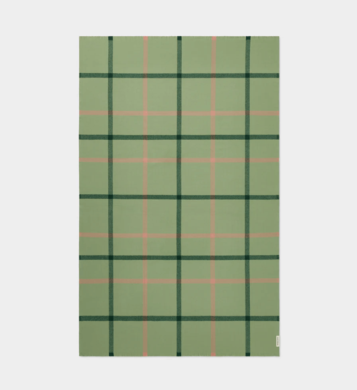 Summer Plaid Throw in Acacia Green