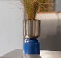 Tone Planter Nickel and Blue--Lightly-Greenhouse Interiors Pty Ltd