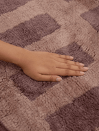 Tasman Brown Washable Wool Fine Cut Pile Rug