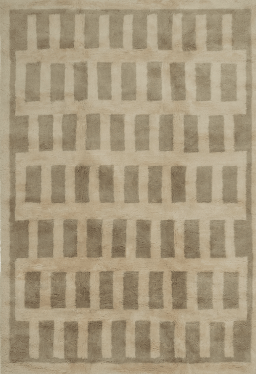 Tasman Neutral Washable Wool Fine Cut Pile Rug