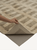 Tasman Neutral Washable Wool Fine Cut Pile Rug