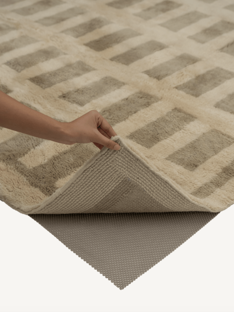 Tasman Neutral Washable Wool Fine Cut Pile Rug