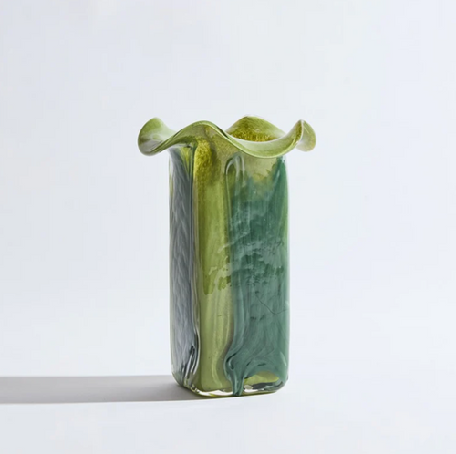 Cubism Green Vase