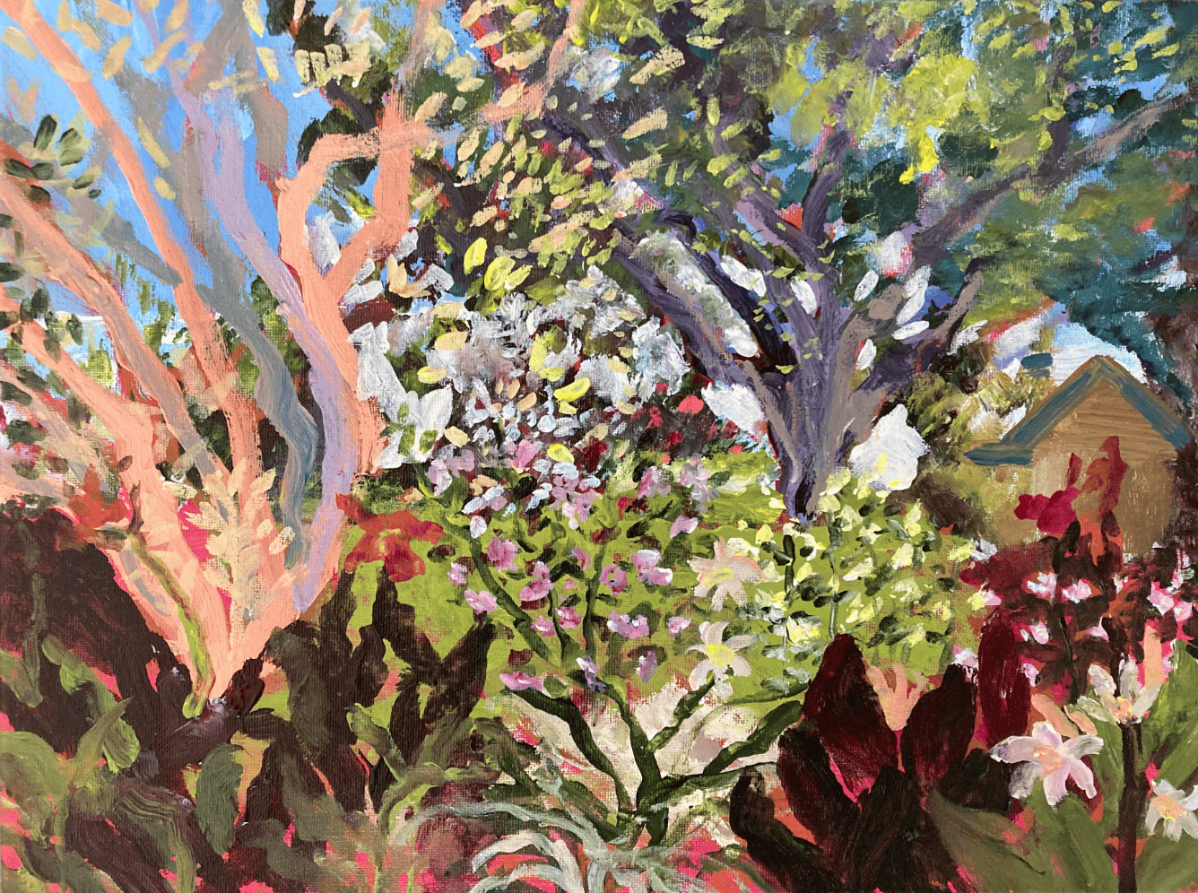 View From The Gallery 2 - Original Art-Original Art-Linzie Joanne-Greenhouse Interiors Pty Ltd