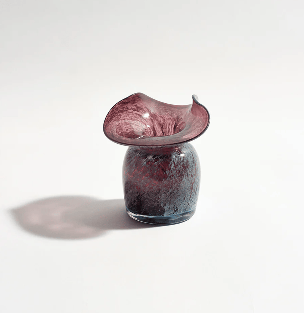 Florence Small Vase - Plum-Vases & Vessels-KAS-Greenhouse Interiors Pty Ltd