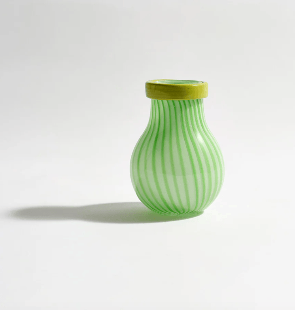 Frances Small Vase - Green-Vases & Vessels-KAS-Greenhouse Interiors Pty Ltd