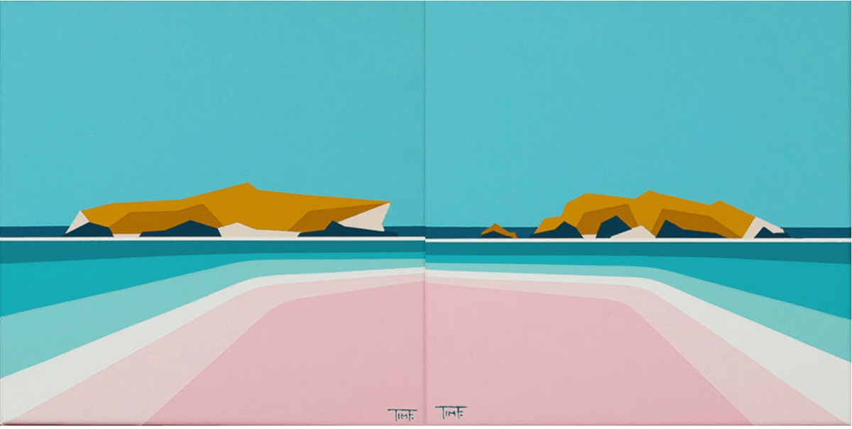 Stingray Bay Diptych No.1