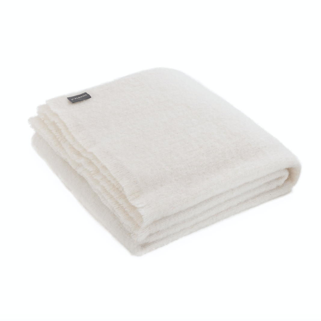 Alpaca Throw - Oyster