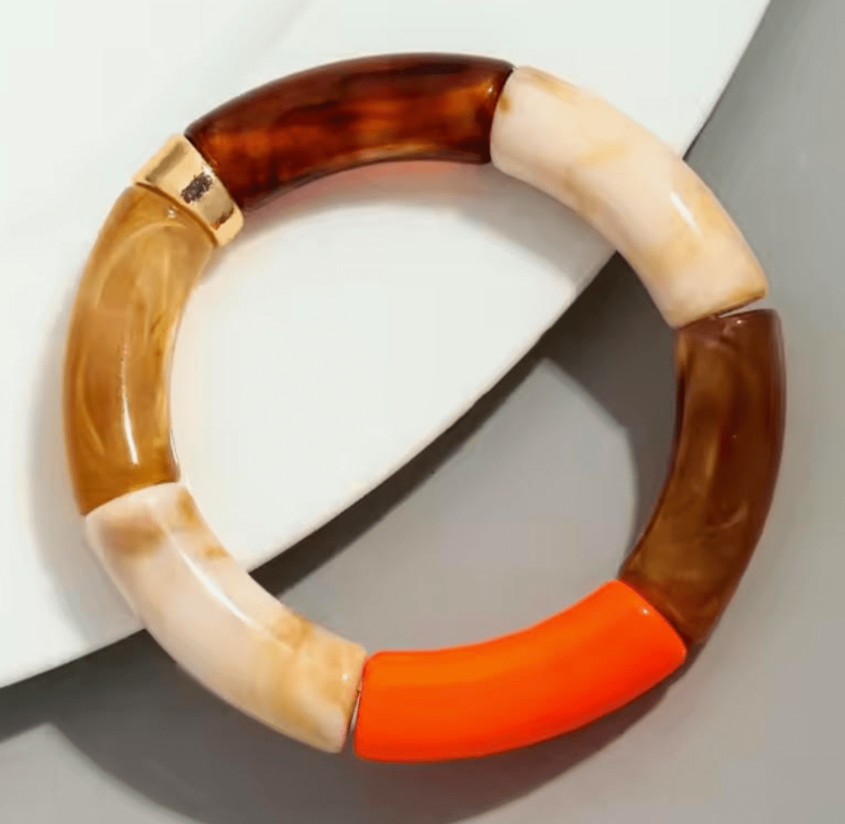 Lillian Bracelet - Burnt Orange Splendour