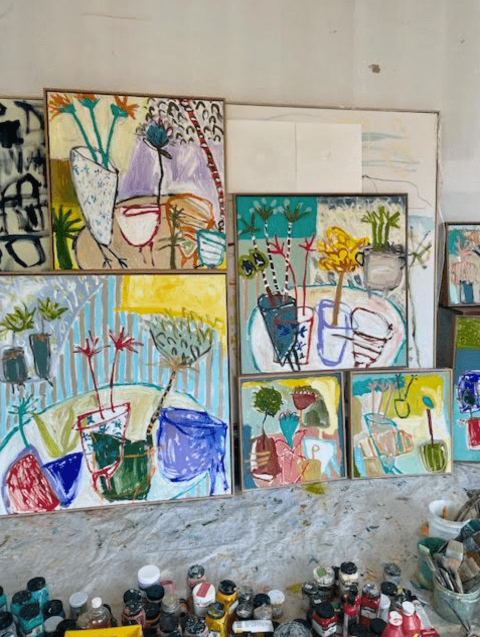 Still Life With Beach View - Original Art