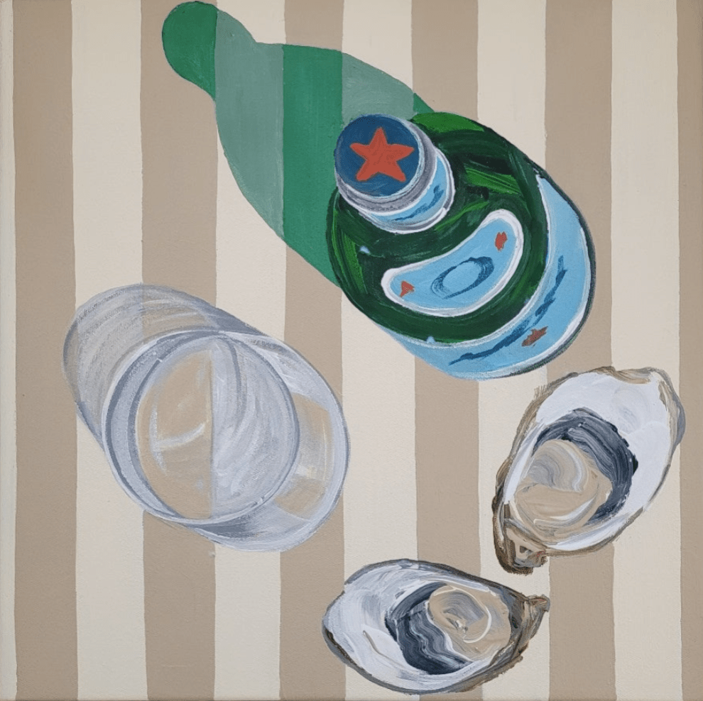 S.pellegrino And Oysters - Original Art