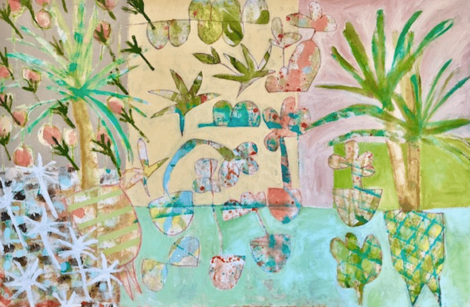 Pieces of Summer and Nanna&#39;s Wallpaper Number Six - Original Art