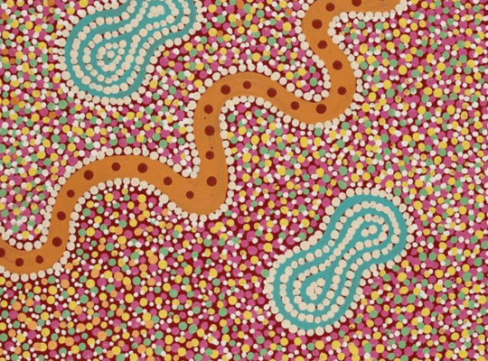 Warna Jukurrpa (Snake Dreaming) (30 x 30cm) - Original Art