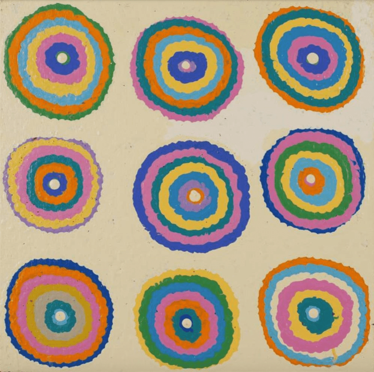 Watiya-warnu Jukurrpa (Seed Dreaming) (30 x 30cm) - Original Art