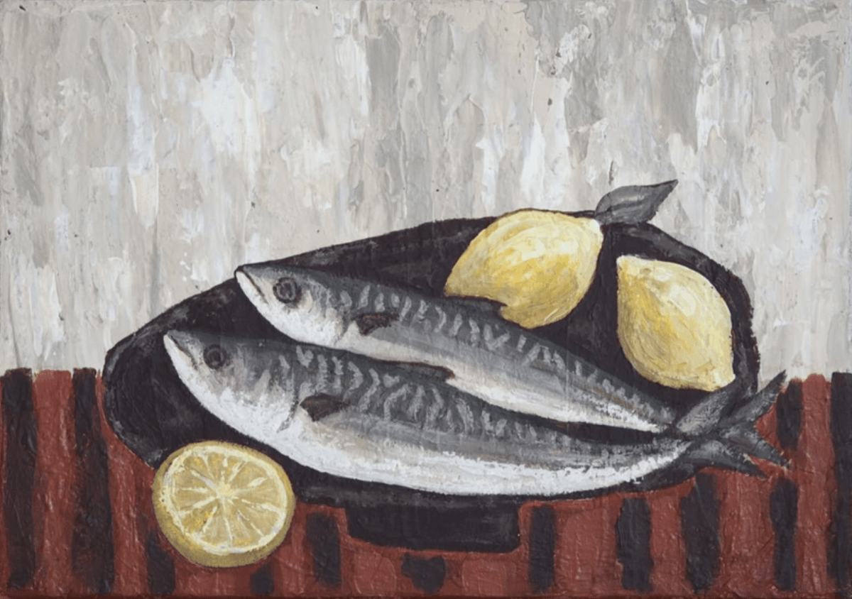 Mackerel Supper - Original Art