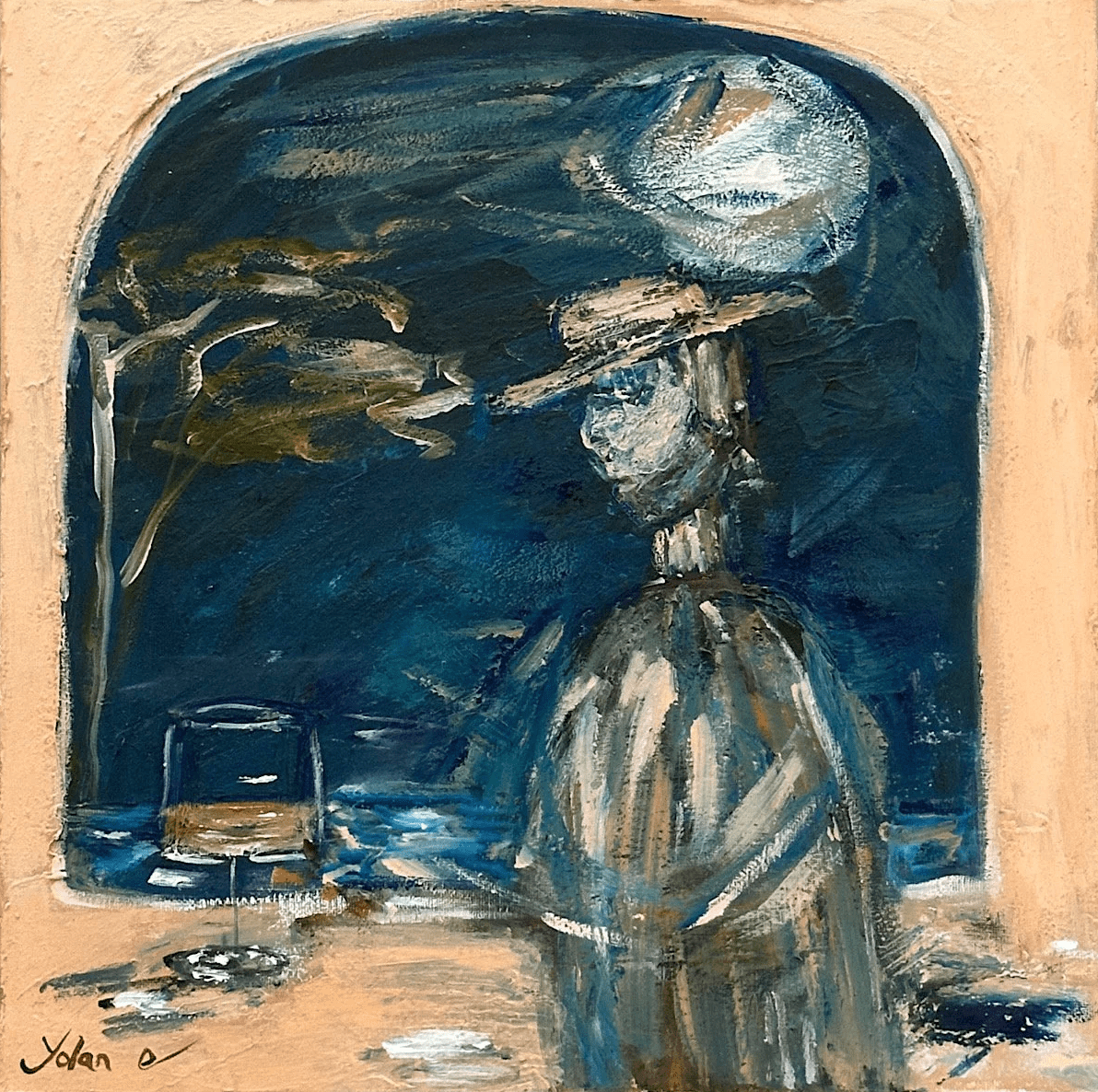 Pablo At The Wine Bar No.2  - Original Artwork