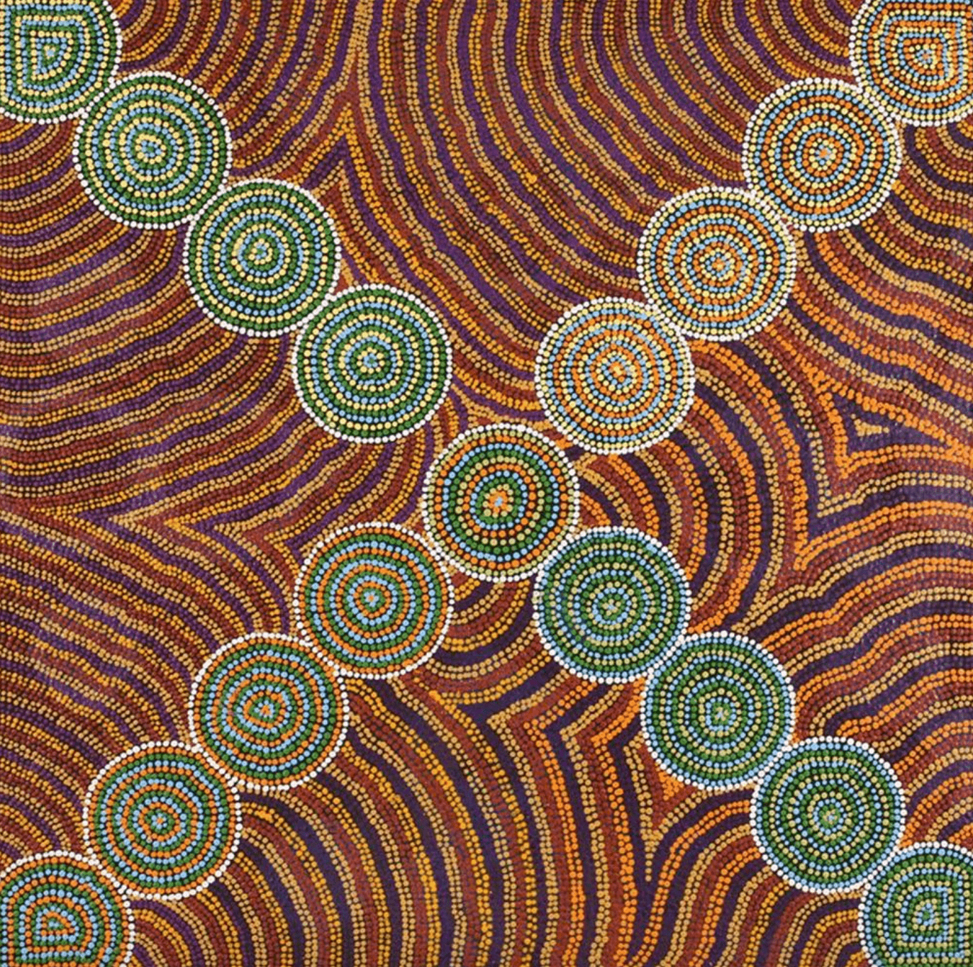 Lukarrara Jukurrpa (Desert Fringe-rush Seed Dreaming) - Original Art