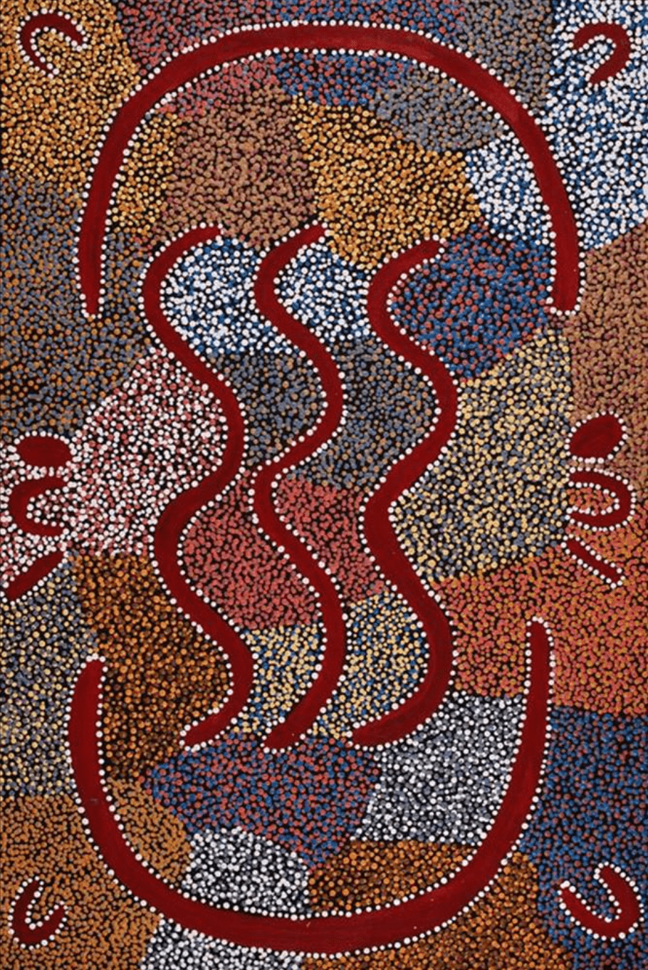 Ngapa Jukurrpa (Water Dreaming) - Puyurru (91 x 61cm) - Original Art
