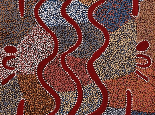 Ngapa Jukurrpa (Water Dreaming) - Puyurru (91 x 61cm) - Original Art