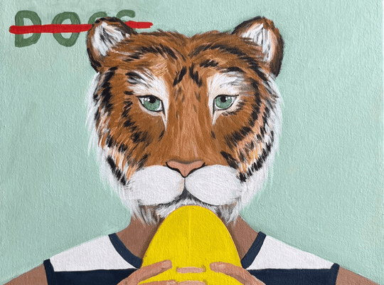 Tigers Are Cats Too - Original Artwork