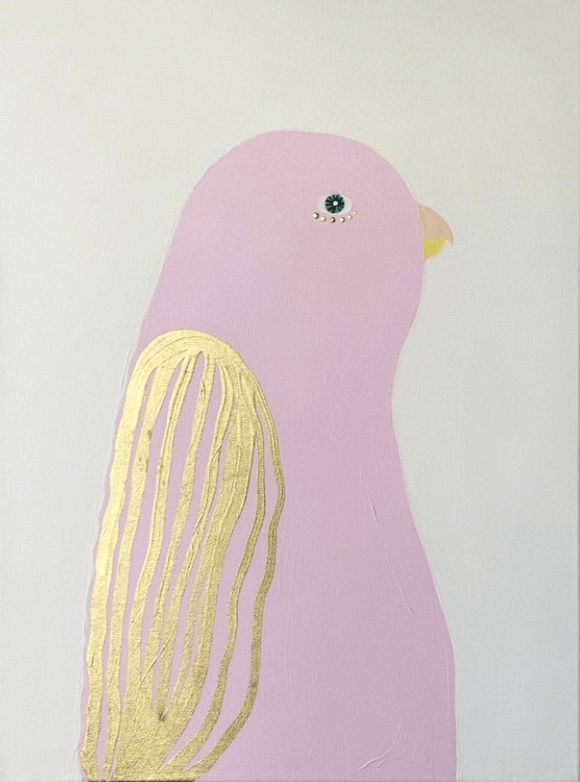 Golden Wings (Facing Right) - Original Art