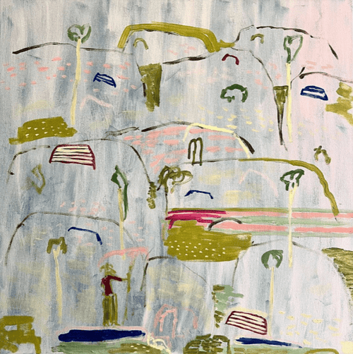 The Running Track At The Springs - Original Art