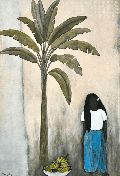 The Girl In The Blue Skirt - Original Artwork