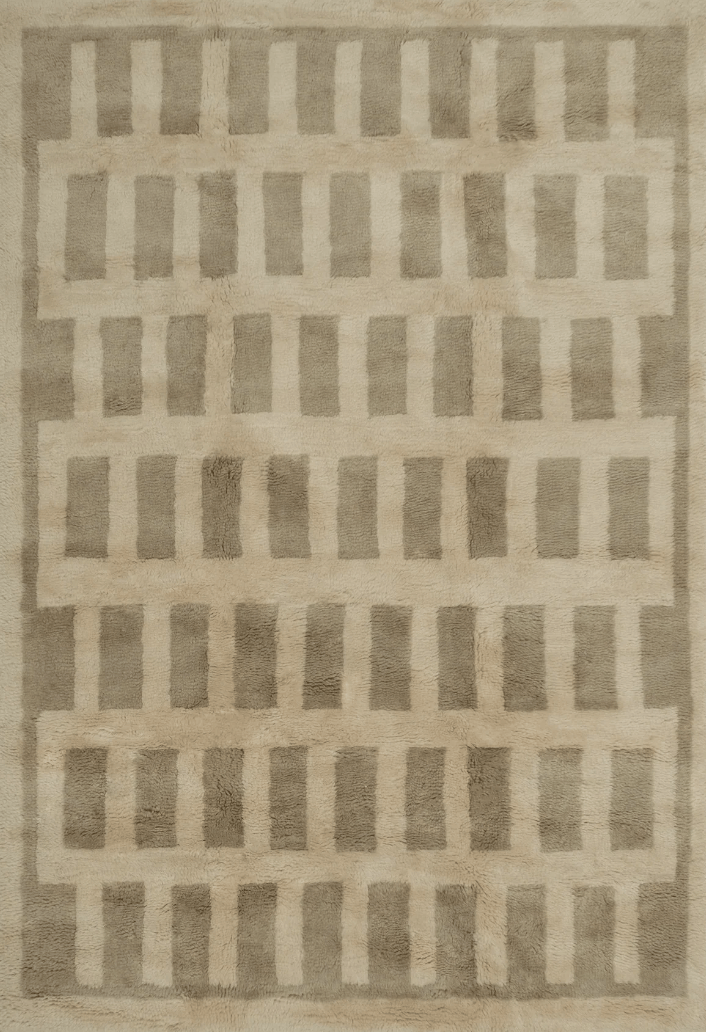 Tasman Neutral Washable Wool Fine Cut Pile Rug