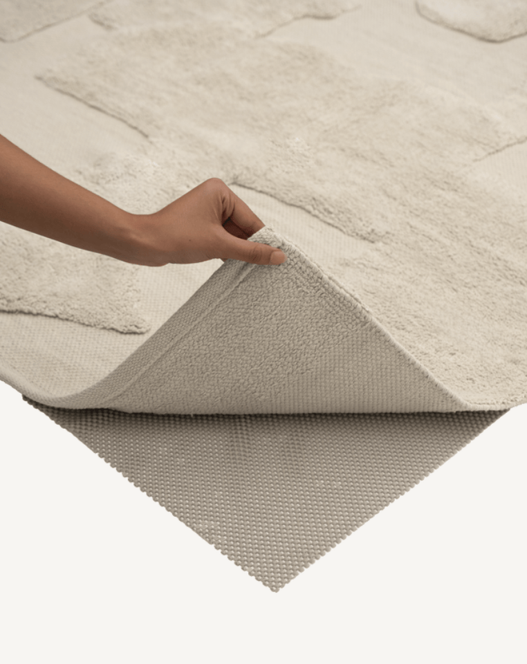 Tarkine Neutral Washable Wool Fine Cut Pile Rug