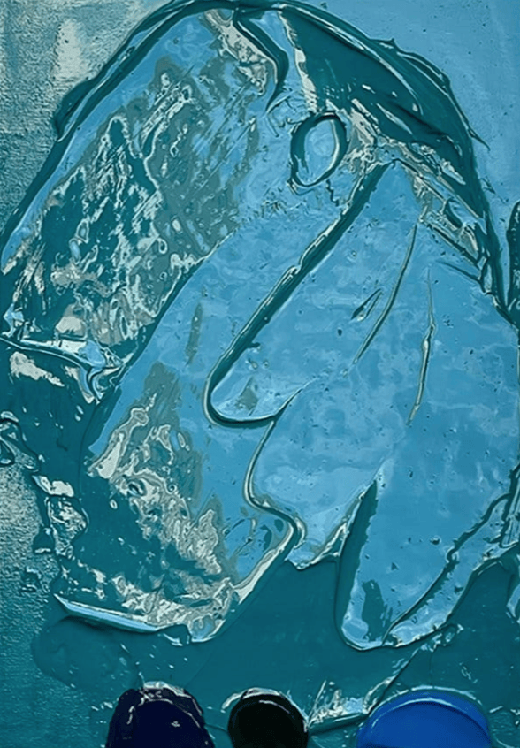 Green Dot Impasto - Original Art