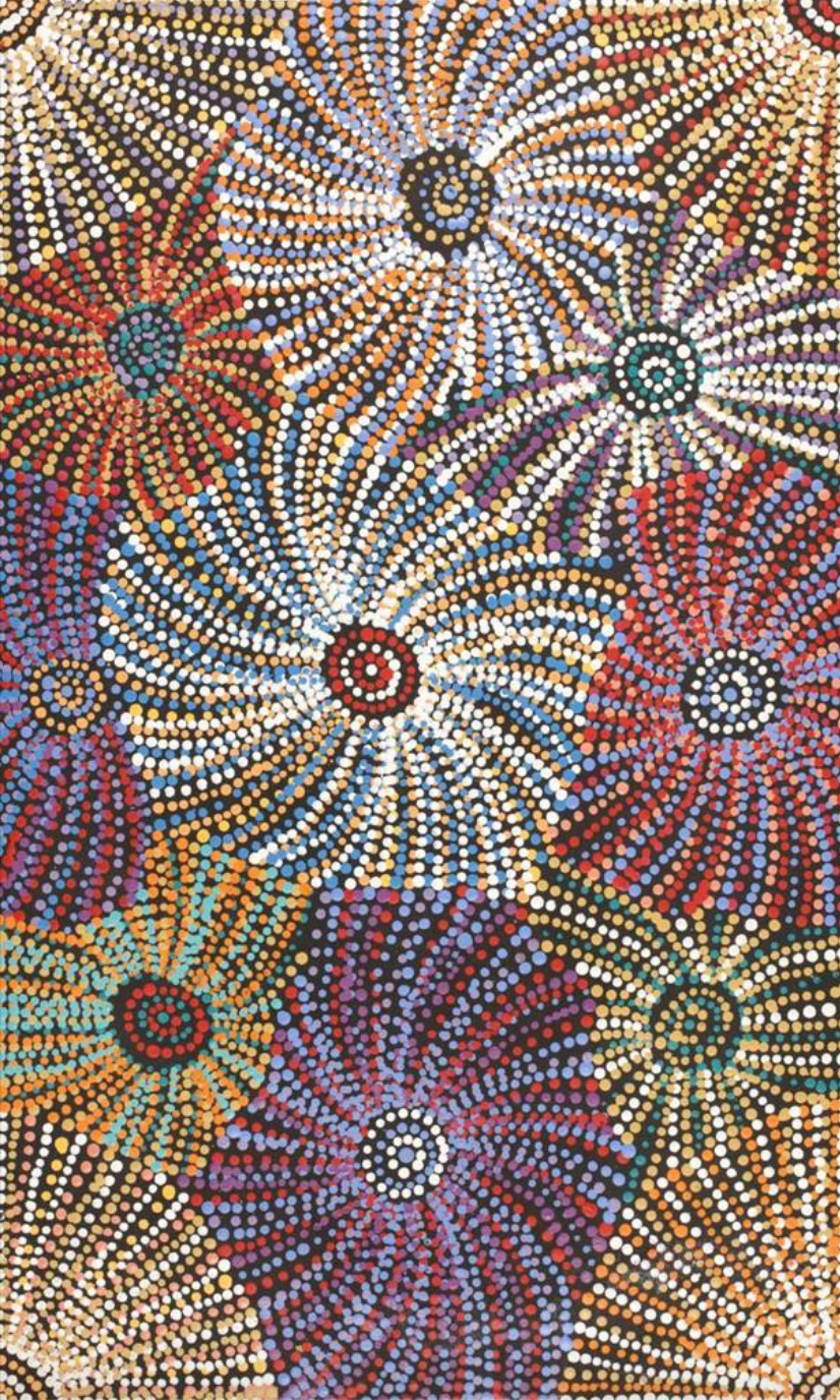 Ngapa Jukurrpa (Water Dreaming) - Puyurru - Original Art
