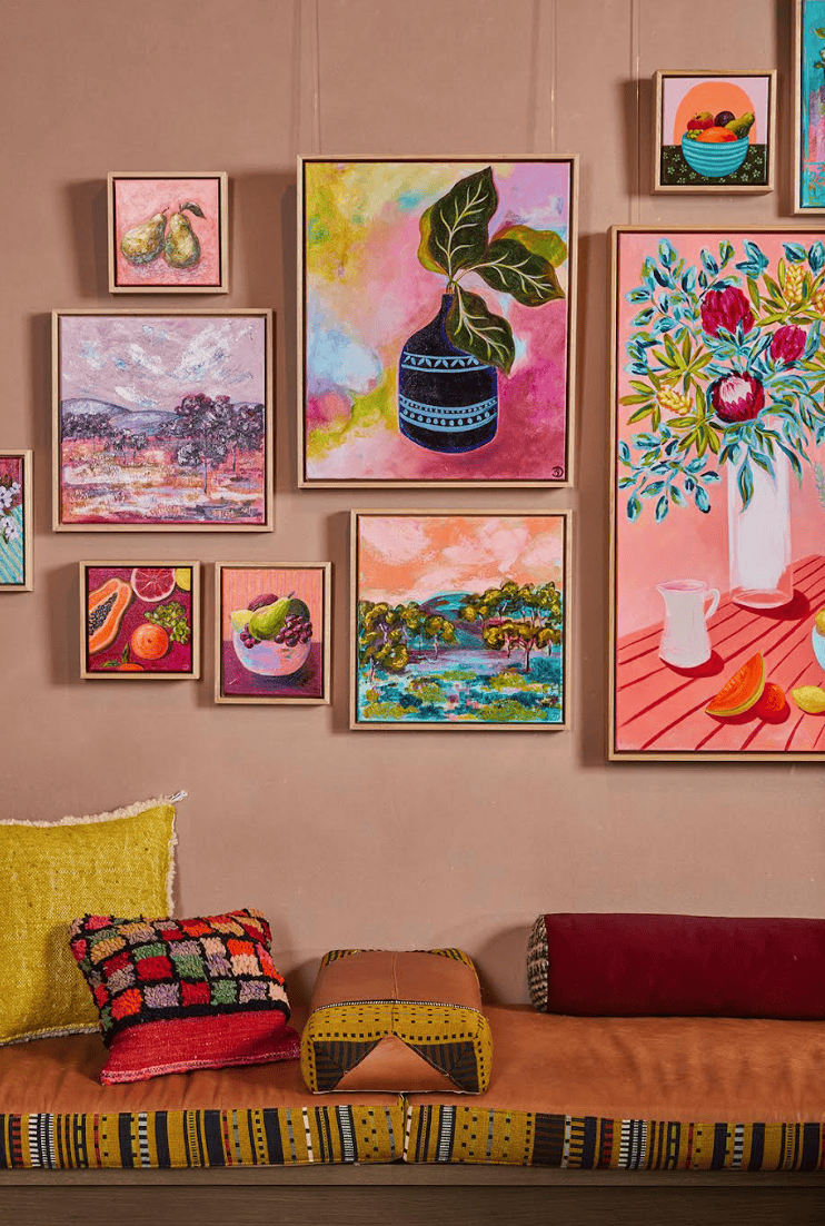 House Plants And Rainbows - Original Art