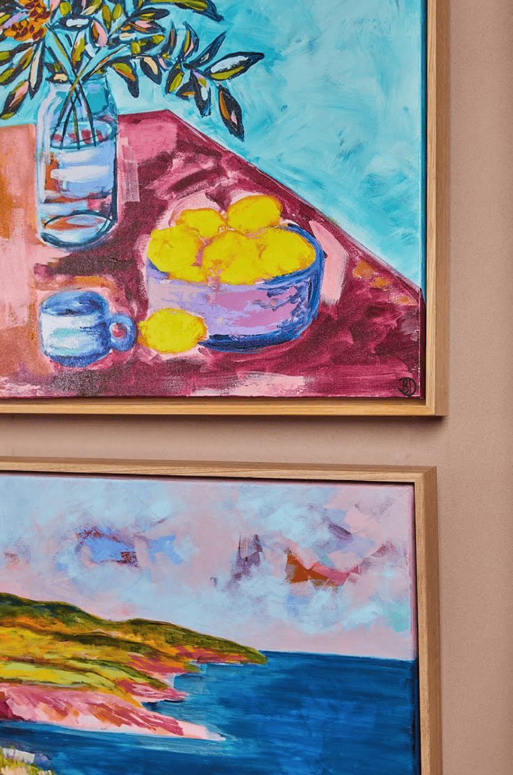 Lemon And Leaves - Original Art