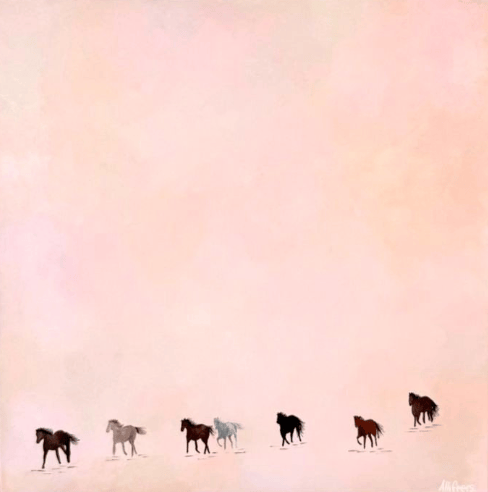 On The Subject Of Neighs - Original Art-Original Art-Alli Geers-Greenhouse Interiors Pty Ltd