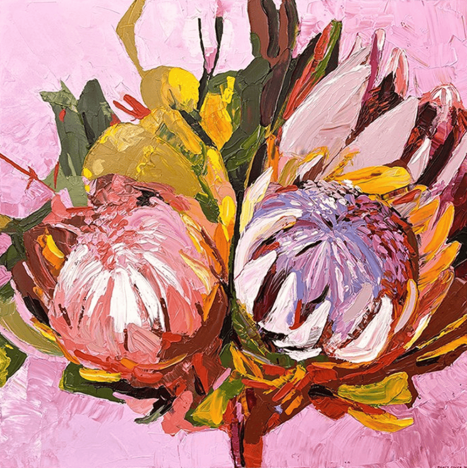 Crowned In Bloom - Original Art-Original Art-Nancy Cover-Greenhouse Interiors Pty Ltd