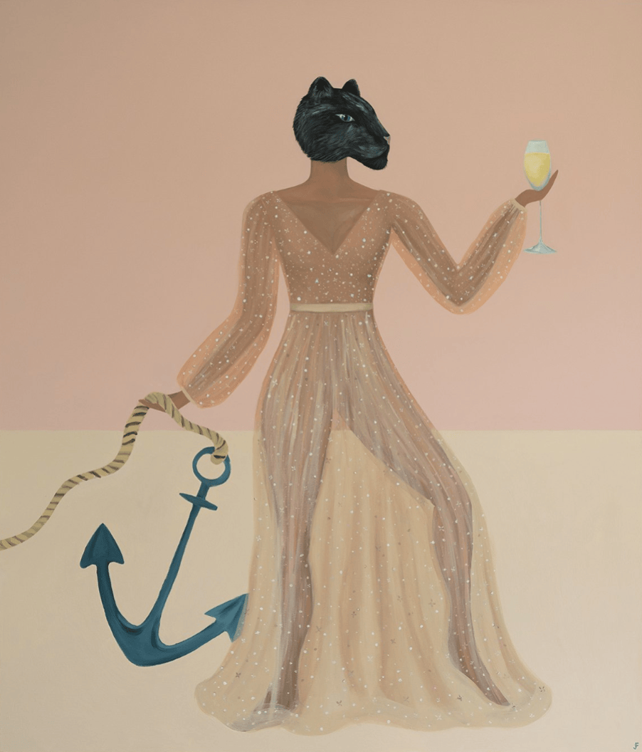 Anchor - Original Artwork-Original Art-Jasmine Forcadilla-Greenhouse Interiors Pty Ltd