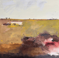Ochre And Stillness - Original Art-Original Art-Carolyne Jane-Greenhouse Interiors Pty Ltd