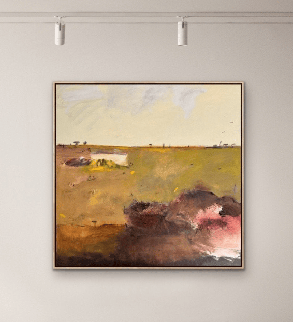 Ochre And Stillness - Original Art-Original Art-Carolyne Jane-Greenhouse Interiors Pty Ltd