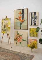 Bird Of Paradise In Blue - Original Art-Original Art-Nay Bellamy-Greenhouse Interiors Pty Ltd