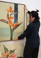 Bird Of Paradise In Blue - Original Art-Original Art-Nay Bellamy-Greenhouse Interiors Pty Ltd