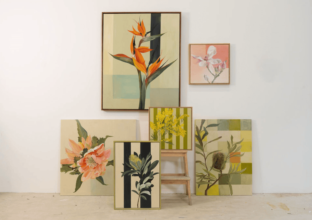 Bird Of Paradise In Blue - Original Art-Original Art-Nay Bellamy-Greenhouse Interiors Pty Ltd