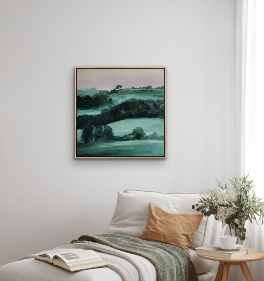 Green Misty - Original Art-Original Art-Michelle Keighley-Greenhouse Interiors Pty Ltd