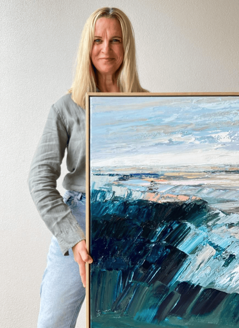 Indigo Shore - Original Artwork-Original Art-Katie Wyatt-Greenhouse Interiors Pty Ltd