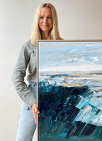 Indigo Shore - Original Artwork-Original Art-Katie Wyatt-Greenhouse Interiors Pty Ltd